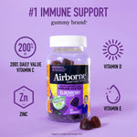 Load image into Gallery viewer, Immune Support Supplement Airborne® Gummy 50 per Bottle AIRBORNE, GUMMIES ELDERBERRY (50/BT)
