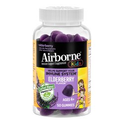 Immune Support Supplement Airborne® Gummy 50 per Bottle AIRBORNE, GUMMIES ELDERBERRY (50/BT)