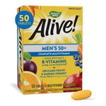 Load image into Gallery viewer, Multivitamin Supplement Alive!® Men’s 50+ Vitamin A / Vitamin C 900 mcg / 180 mg Strength Tablet 50 per Box
