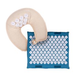 TRAVEL SET, ACUPRESSURE KANJO NECK PILLOW + FOOT MAT (10/CS)