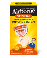 Load image into Gallery viewer, AIRBORNE Immune Support Supplement Airborne® Chewable Tablet 32 per Bottle AIRBORNE, TAB CHEW CITRUS (32/BT)
