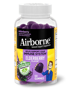 Immune Support Supplement Airborne® Gummy 50 per Bottle AIRBORNE, GUMMIES ELDERBERRY (50/BT)