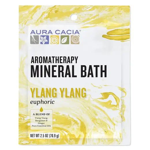 AURA CACIA YLANG YLANG MINERAL BATH 2.5 OZ. (Pack of 3)