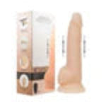 Load image into Gallery viewer, Naked Addiction Rechargeable Remote-Controlled 9 in. Silicone Thrusting Dildo Beige BMS
