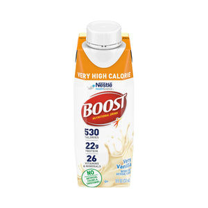 Boost Very High Calorie Vanilla Nutritional Drink, 8-ounce carton (24/CS)