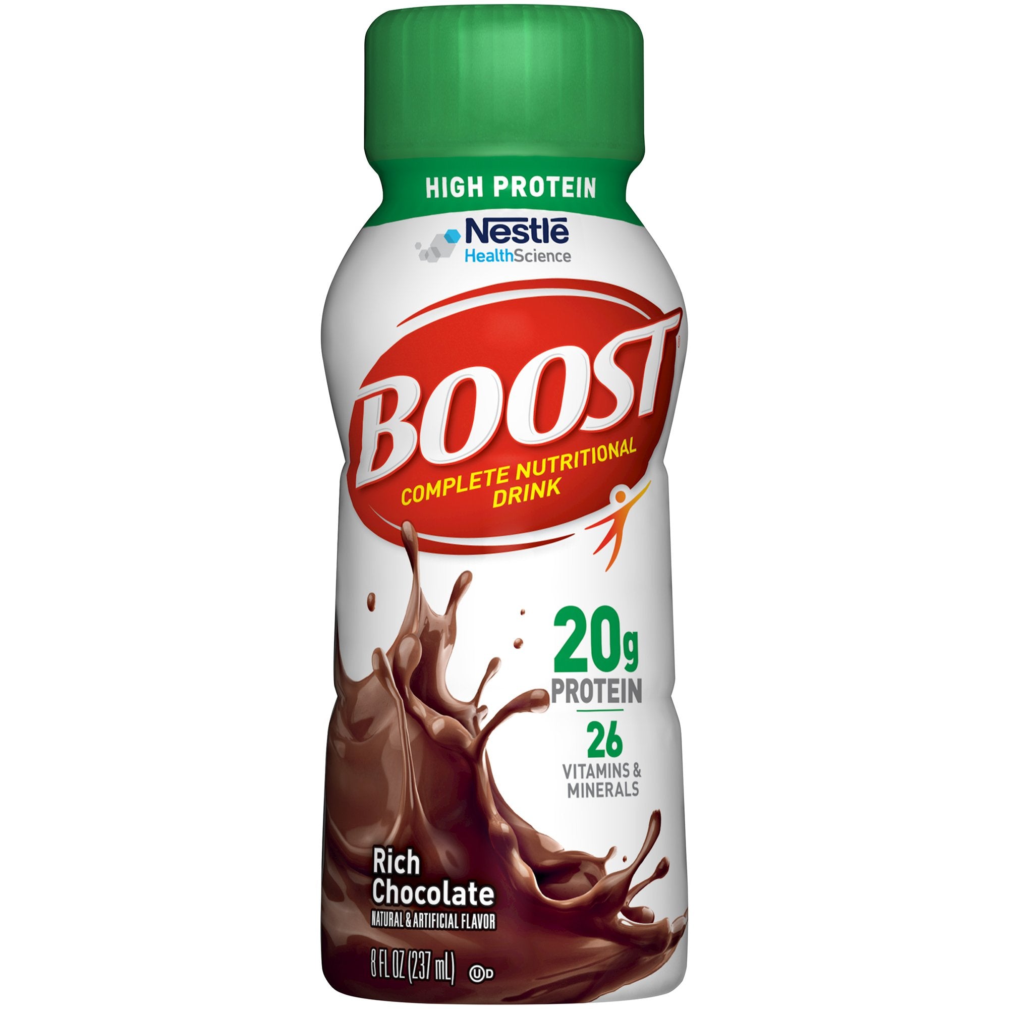 Boost® High Protein Chocolate Complete Nutritional Drink, 8-ounce bottle