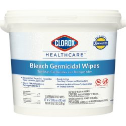 Clorox Healthcare Surface Disinfectant Cleaner, Chlorine Scent, Nonsterile, 12″ x 12″, Pail