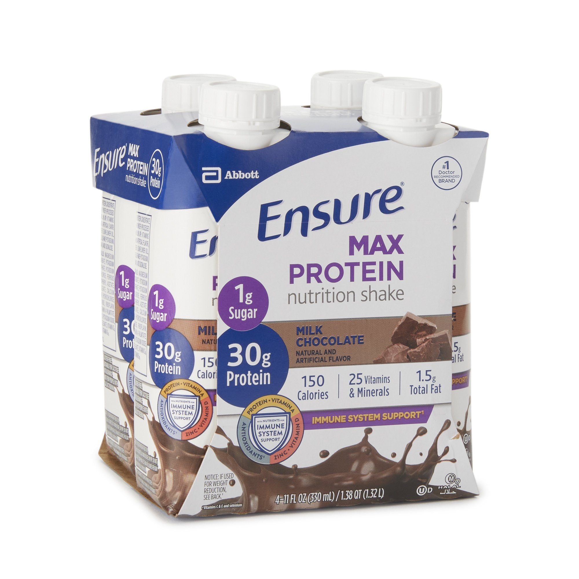 Ensure® Max Protein Nutrition Shake, Chocolate, 11-ounce carton