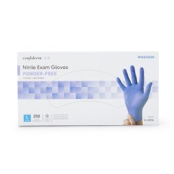 McKesson Confiderm® 3.0 Nitrile Exam Glove, Large, Blue