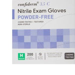 Load image into Gallery viewer, Exam Glove McKesson Confiderm® 3.5C Medium NonSterile Nitrile Standard Cuff Length Textured Fingertips Blue Chemo Tested
