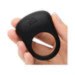 Load image into Gallery viewer, Fifty Shades of Grey Sensation Rechargeable Silicone Vibrating Love Ring Black
