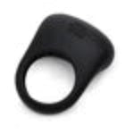 Load image into Gallery viewer, Fifty Shades of Grey Sensation Rechargeable Silicone Vibrating Love Ring Black
