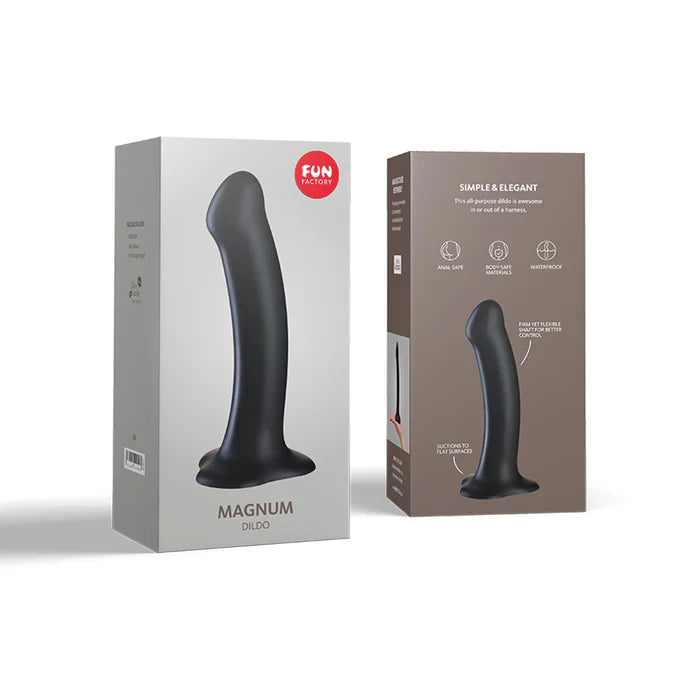 Fun Factory Magnum 7.5 in. Dildo Black Fun Factory