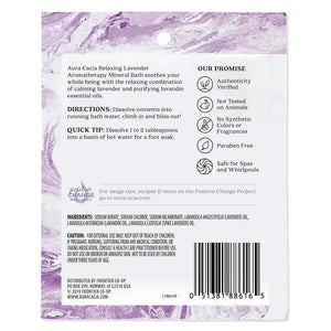 AURA CACIA LAVENDER MINERAL BATH, RELAXING LAVENDER 2.5 OZ. Packet (Pack of 3)