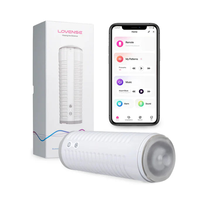 Lovense Max 2 Bluetooth App-Controlled Vibrating and Suction Masturbator (Neutral Sleeve) Lovense