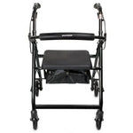 Load image into Gallery viewer, 4 Wheel Rollator McKesson Black Adjustable Height / Folding Aluminum Frame
