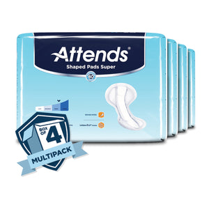 Attends® Shaped Pads Super