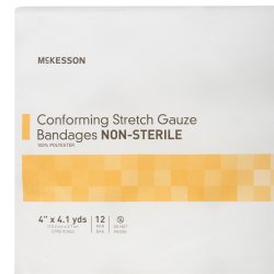 McKesson Nonsterile Conforming Bandage, 4 Inch x 4-1/10 Yard