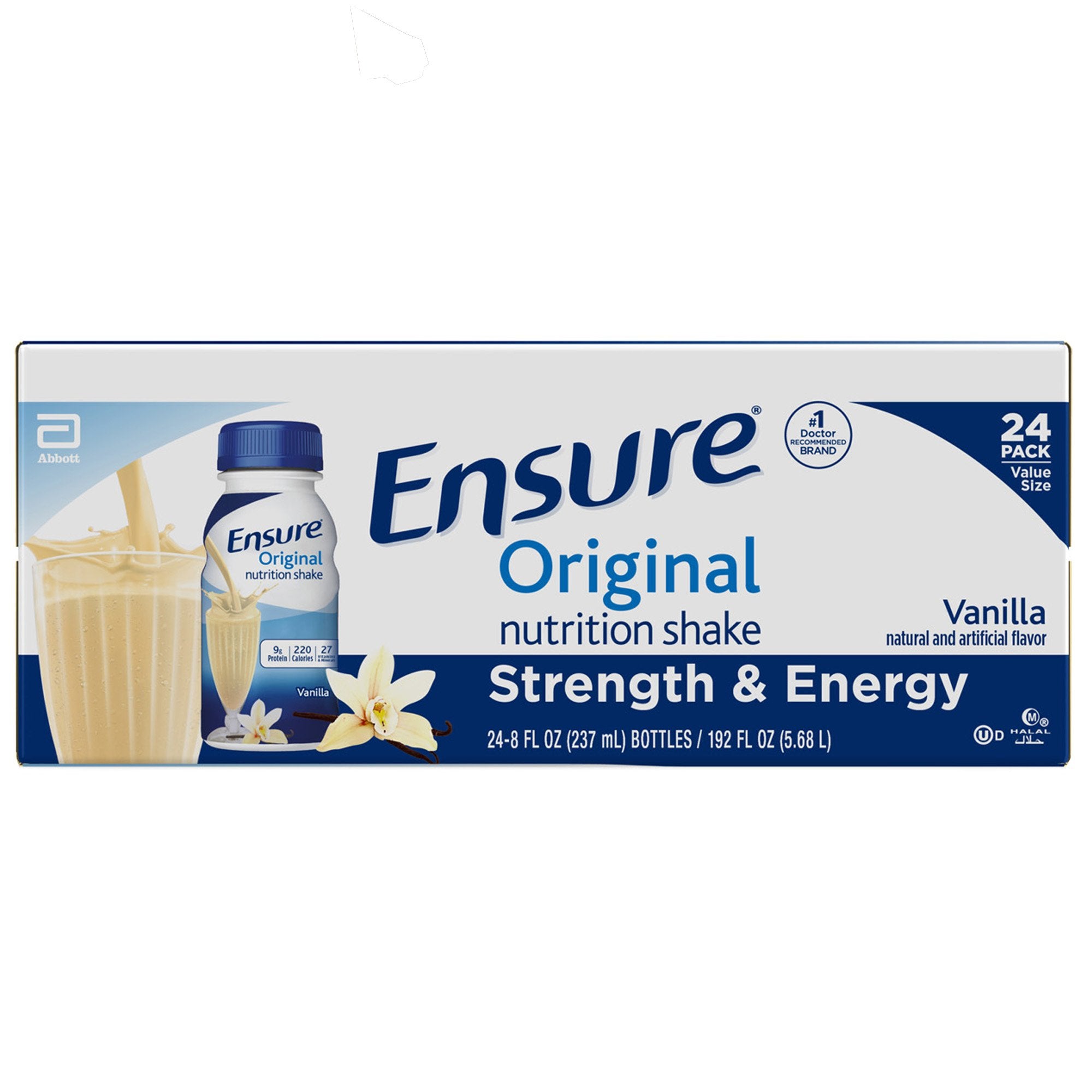 Ensure® Plus Therapeutic Nutrition, Vanilla, 8-ounce carton