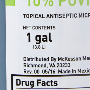 Skin Prep Solution McKesson 1 gal. Jug 10% Strength Povidone-Iodine NonSterile