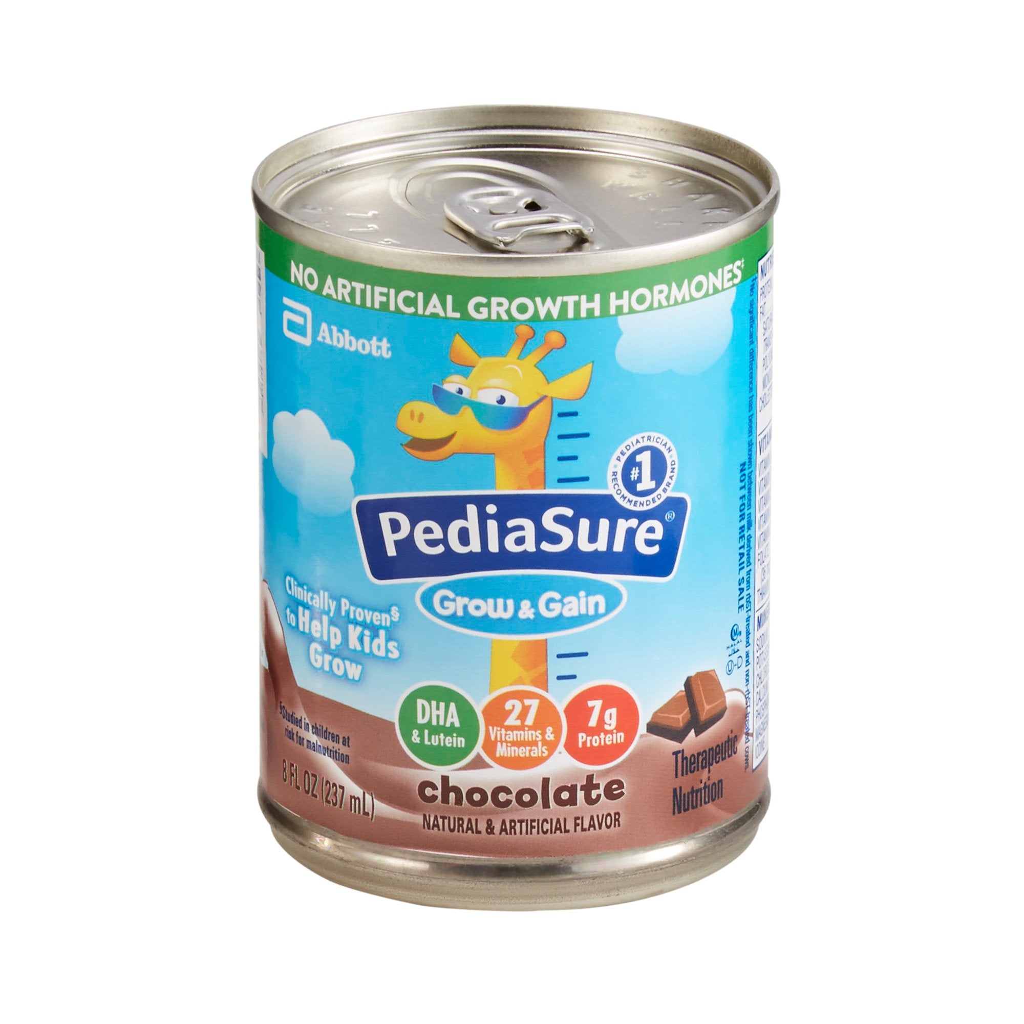 Pediatric Oral Supplement PediaSure® Grow & Gain Chocolate Flavor 8 oz. Can Liquid Calories