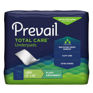 Prevail® Total Care™ Fluff Underpads, Large