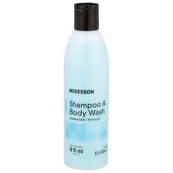 McKesson 2-in-1 Shampoo and Body Wash, Flip-Top Bottle, 8 oz, Summer Rain Scent - Case