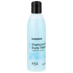 McKesson 2-in-1 Shampoo and Body Wash, Flip-Top Bottle, 8 oz, Summer Rain Scent - Case