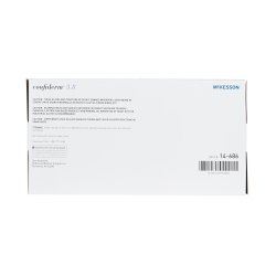 Exam Glove McKesson Confiderm® 3.8 Medium NonSterile Nitrile Standard Cuff Length Textured Fingertips Blue Not Rated GLOVE, EXAM NTRL MED N/S 3.8 (100/BX 10BX/CS)