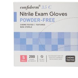 GLOVE, EXAM NITRL SM N/S CHEMO(100/BX 10BX/CS)