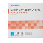 Load image into Gallery viewer, Exam Glove McKesson Large NonSterile Vinyl Standard Cuff Length Smooth Clear Not Rated
