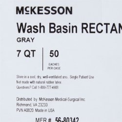 Wash Basin McKesson 7 Quart Rectangle NonSterile