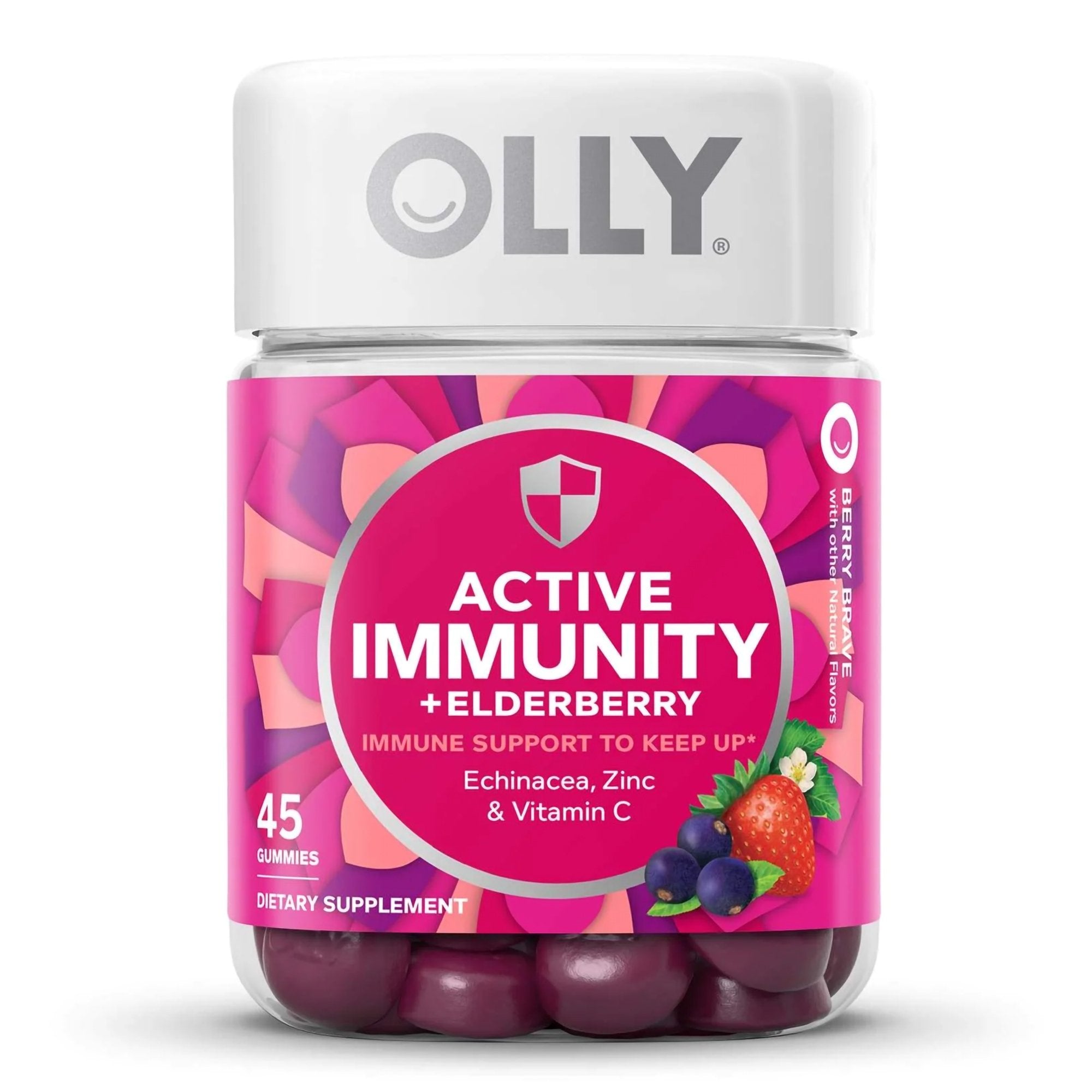 Olly Active Immunity + Elderberry Gummies Berry Brave