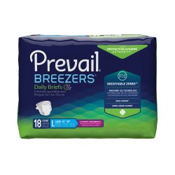 Prevail® Breezers® Large Disposable Heavy Absorbency BRIEF, PREVAIL BRTHABL LG