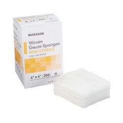 McKesson Gauze Sponge, 4 x 4 Inch, 8-Ply