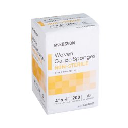 McKesson Gauze Sponge, 4 x 4 Inch, 8-Ply