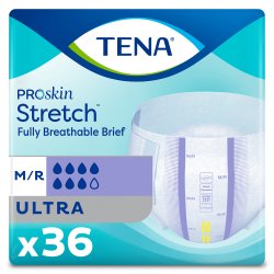 TENA ProSkin Stretch™ Ultra Medium Disposable Heavy Absorbency BRIEF, TENA STRCH ULTR MED/REG(36/BG 2BG/CS) SCAPER