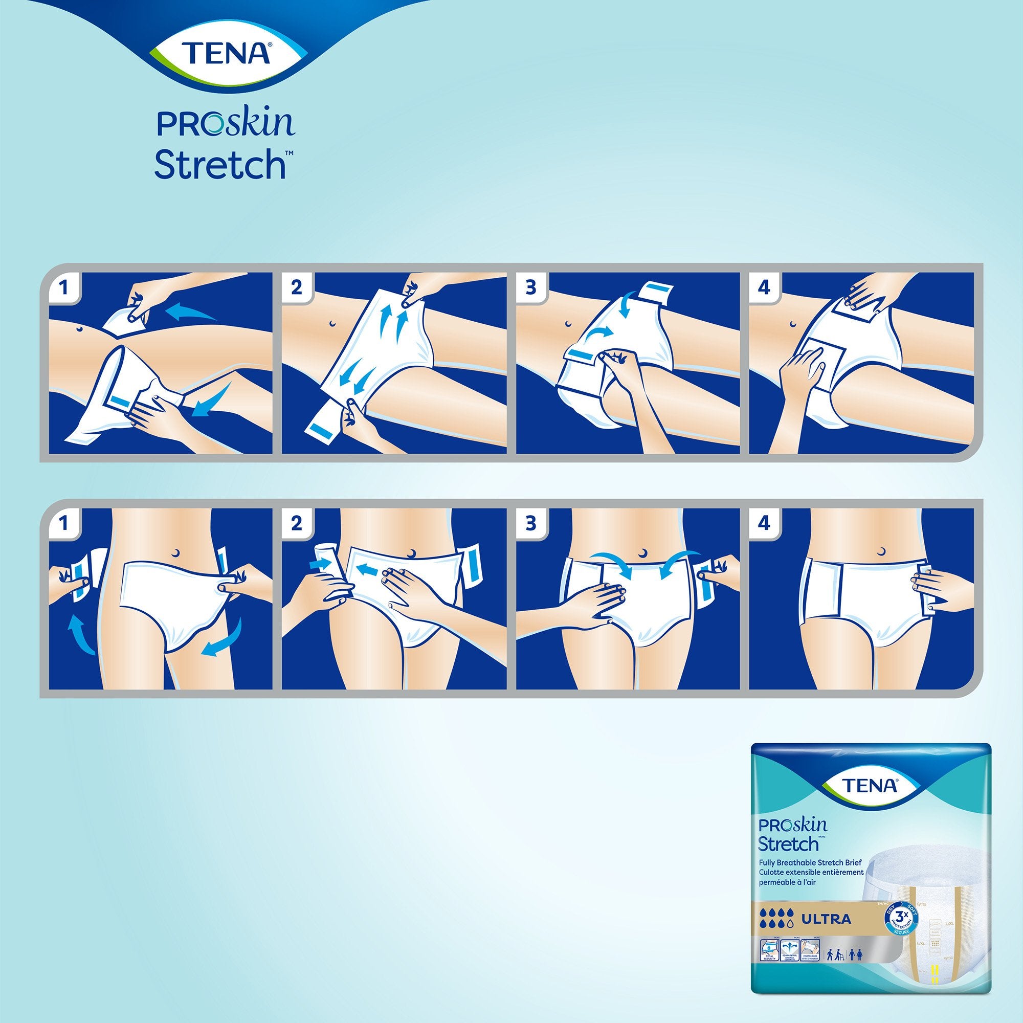 Tena® Stretch™ Ultra Incontinence Brief, Extra Extra Large