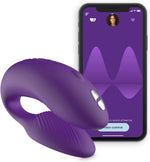 Load image into Gallery viewer, We-Vibe Chorus Rechargeable Remote-Controlled Silicone Couples Vibrator Purple
