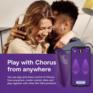 We-Vibe Chorus Rechargeable Remote-Controlled Silicone Couples Vibrator Purple