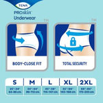 Load image into Gallery viewer, Unisex Adult Absorbent Underwear TENA® ProSkin™ Plus Pull On with Tear Away Seams Large Disposable Moderate Absorbency
