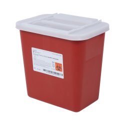 McKesson Prevent® Sharps Container, 2 Gallon, 10-1/4 x 7 x 10-1/2 Inch