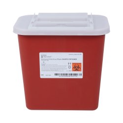 McKesson Prevent® Sharps Container, 2 Gallon, 10-1/4 x 7 x 10-1/2 Inch